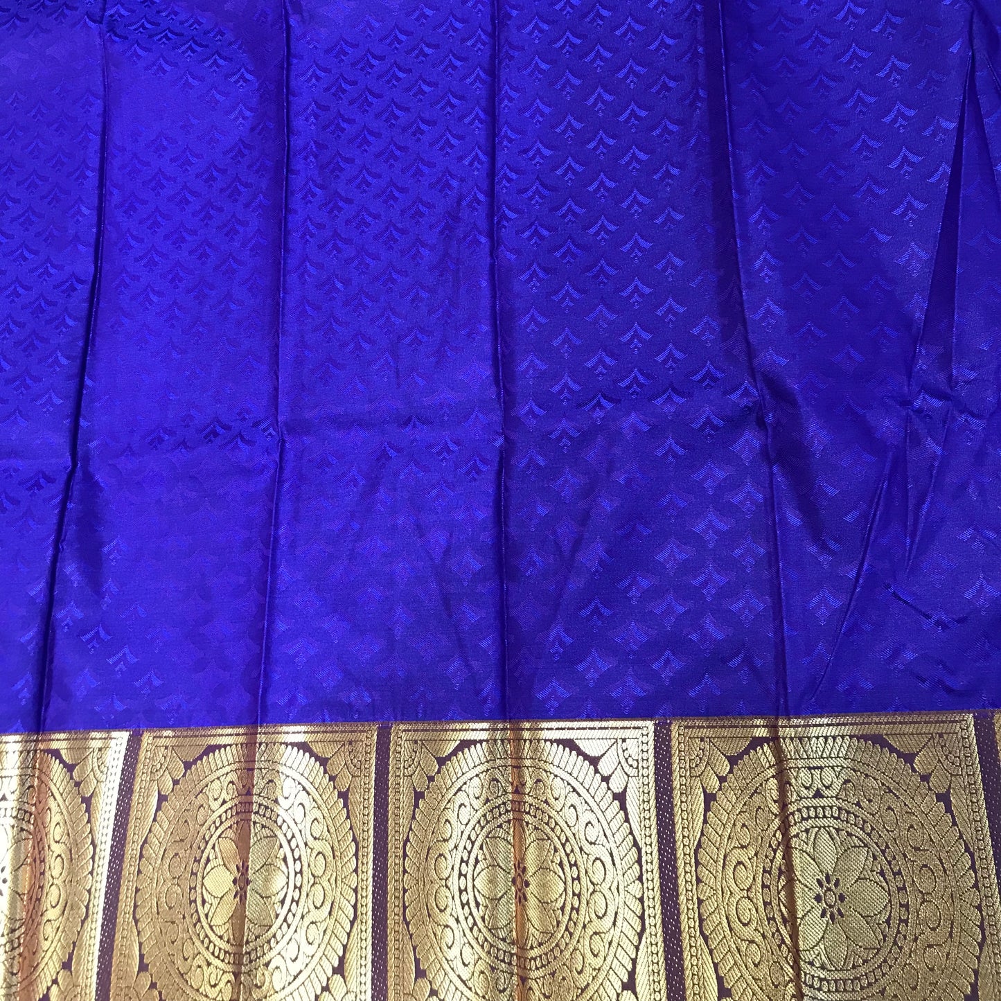 Blue Handwoven soft silk saree