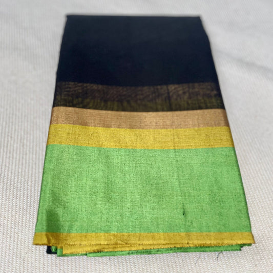 Silk Cotton Saree with Ganga Jamuna Border