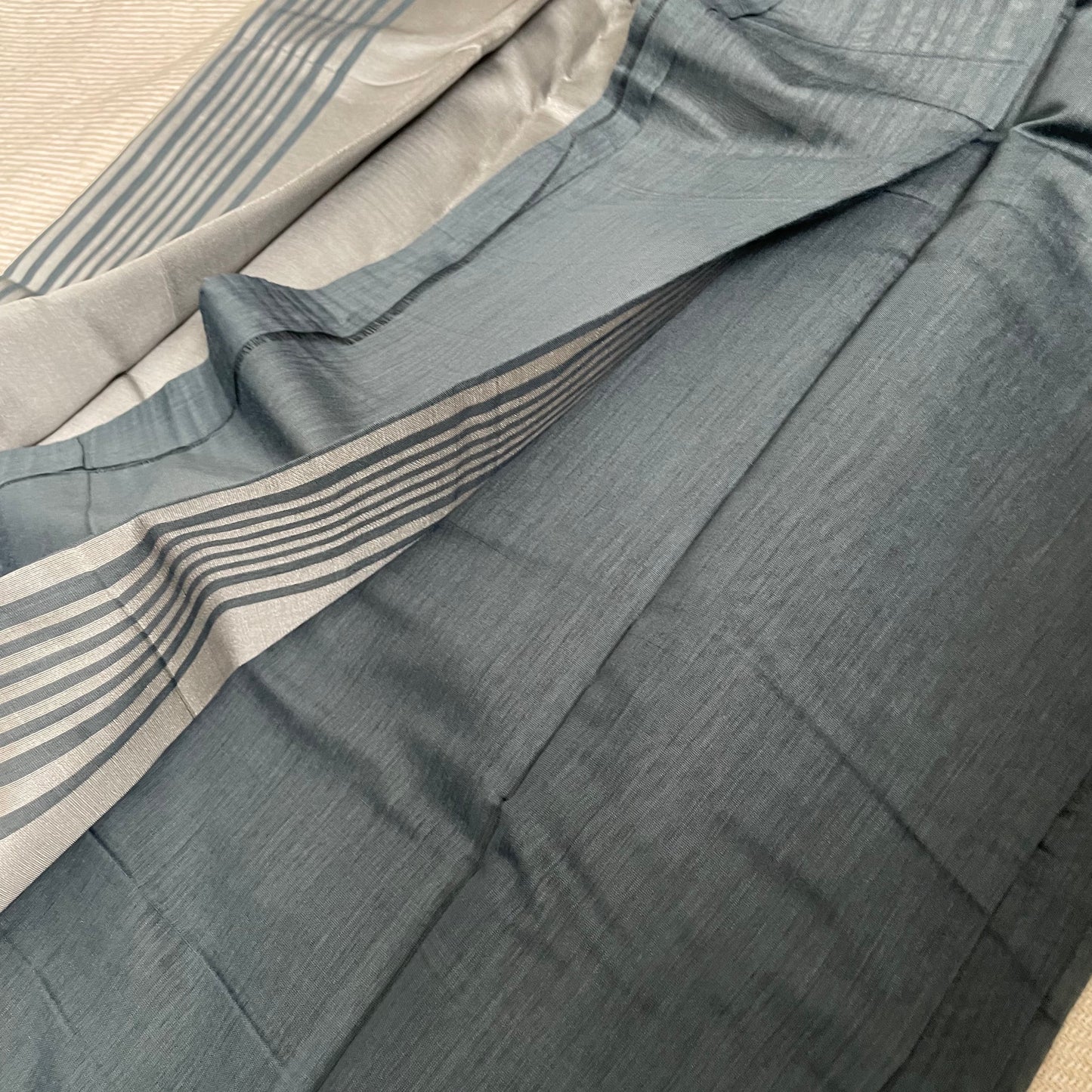 Grey Silk Cotton Saree