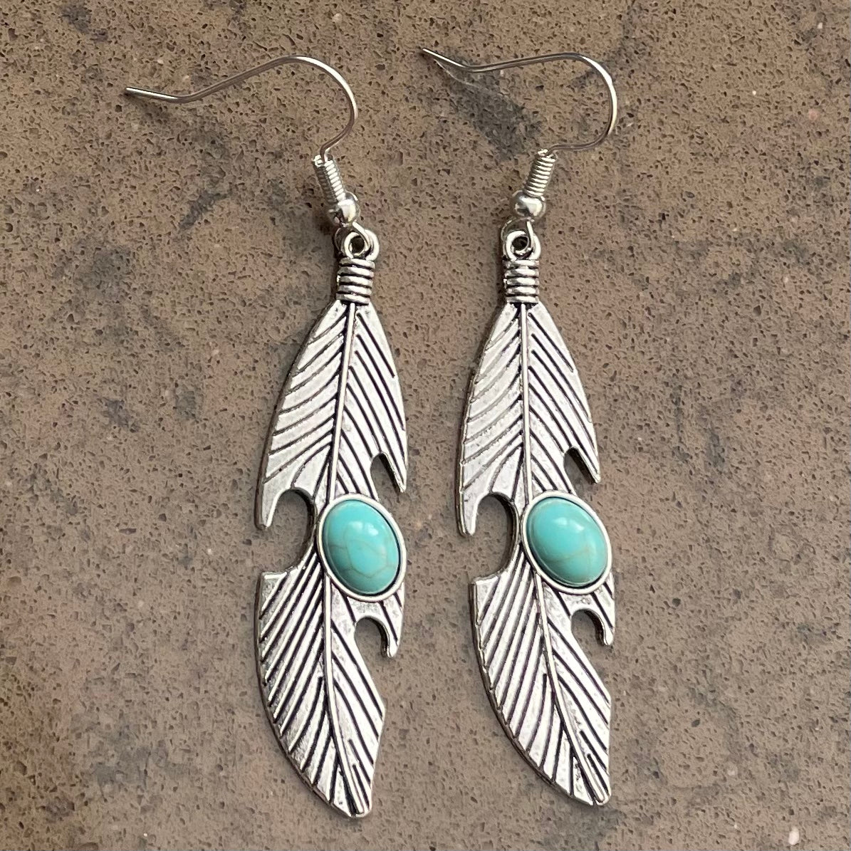 Women’s Retro Antique Silver Drop Earrings