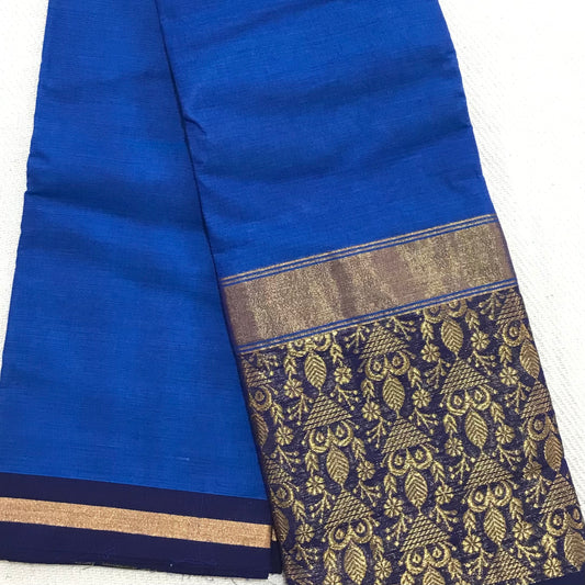 Pure Handloom Cotton Saree with separate blouse piece