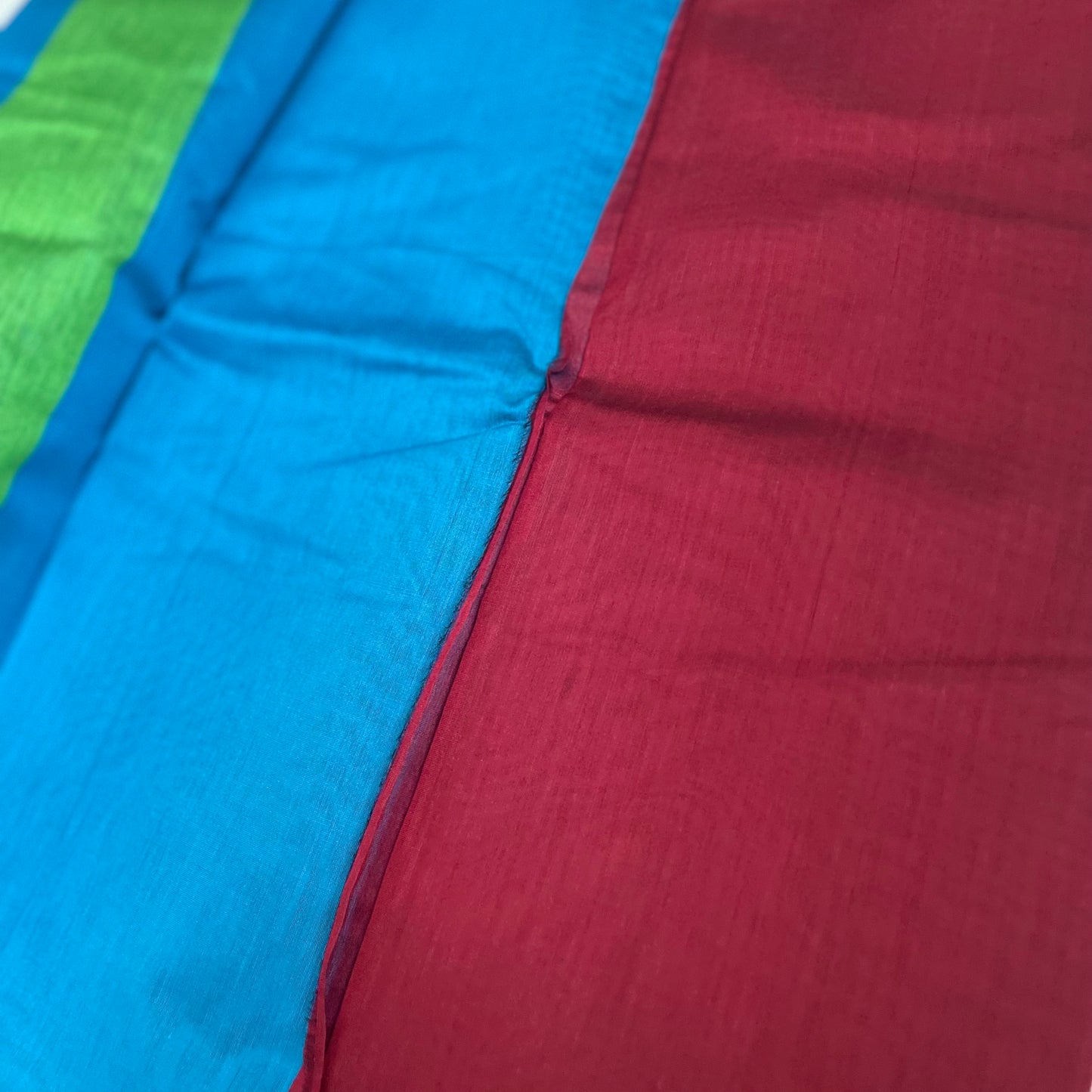 Silk Cotton Saree with Ganga Jamuna Border