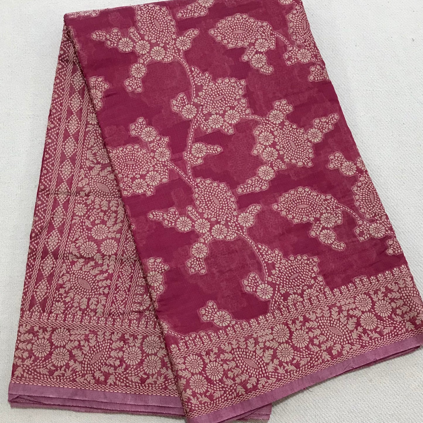 Chikankari Linen cotton Woven Saree