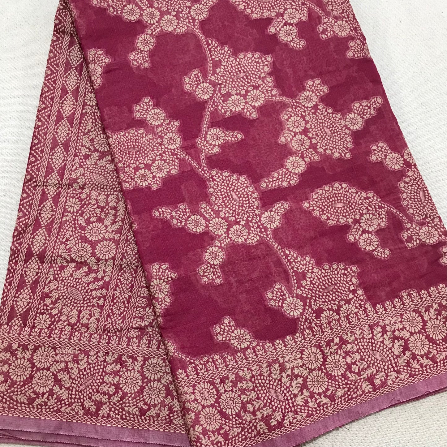 Chikankari Linen cotton Woven Saree