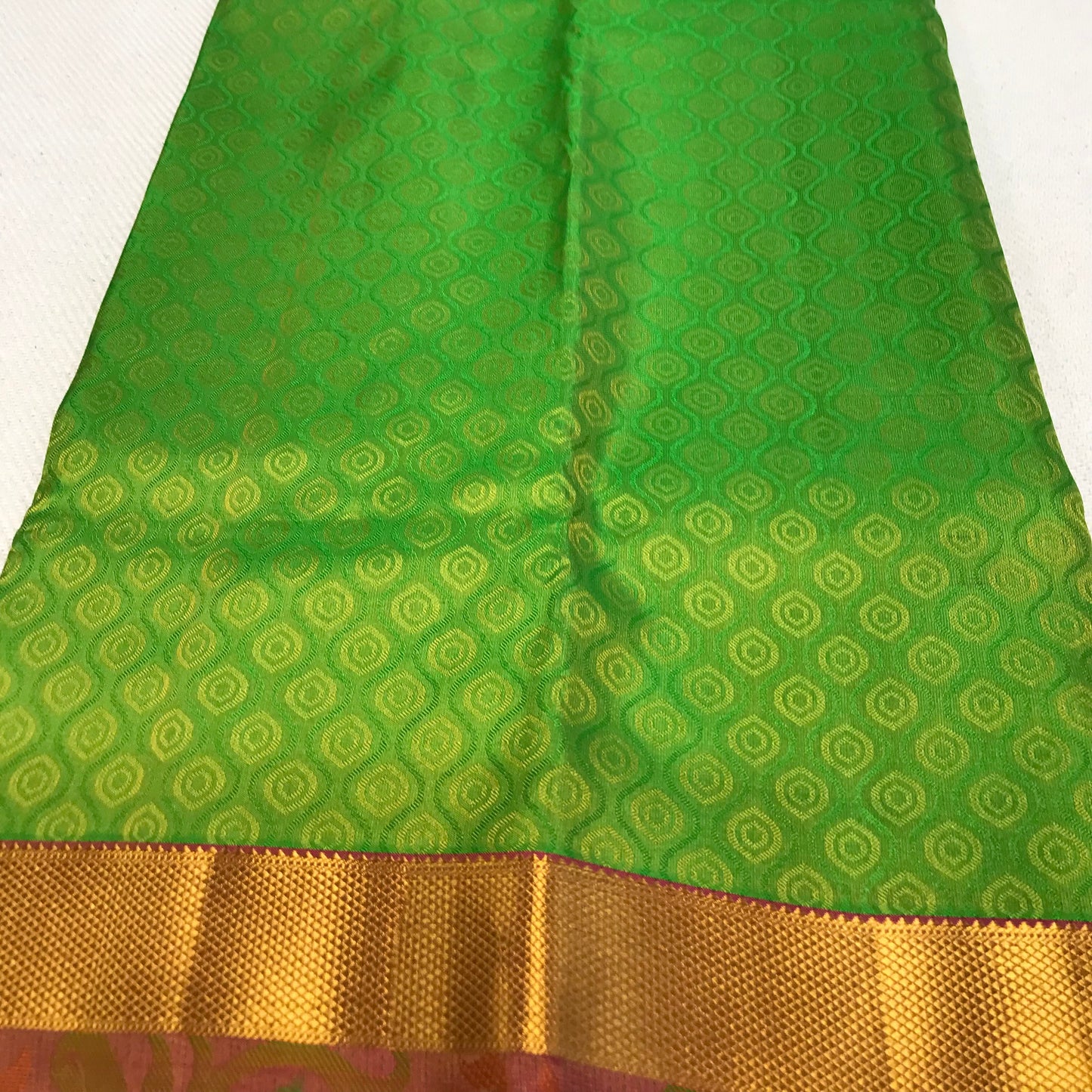 Green Kanchipuram pure silk soft silk saree