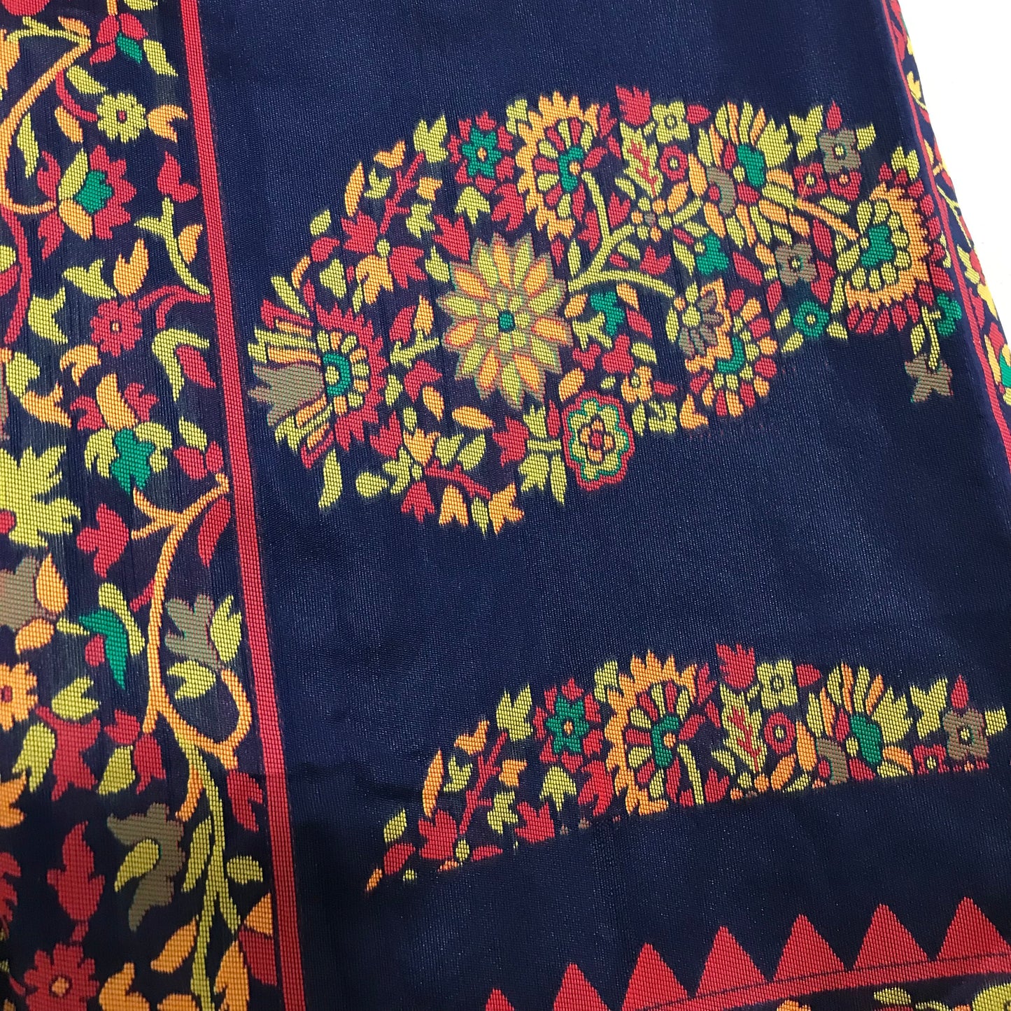 Women's Kalamkari Jacquard Cotton Saree With Blouse Piece