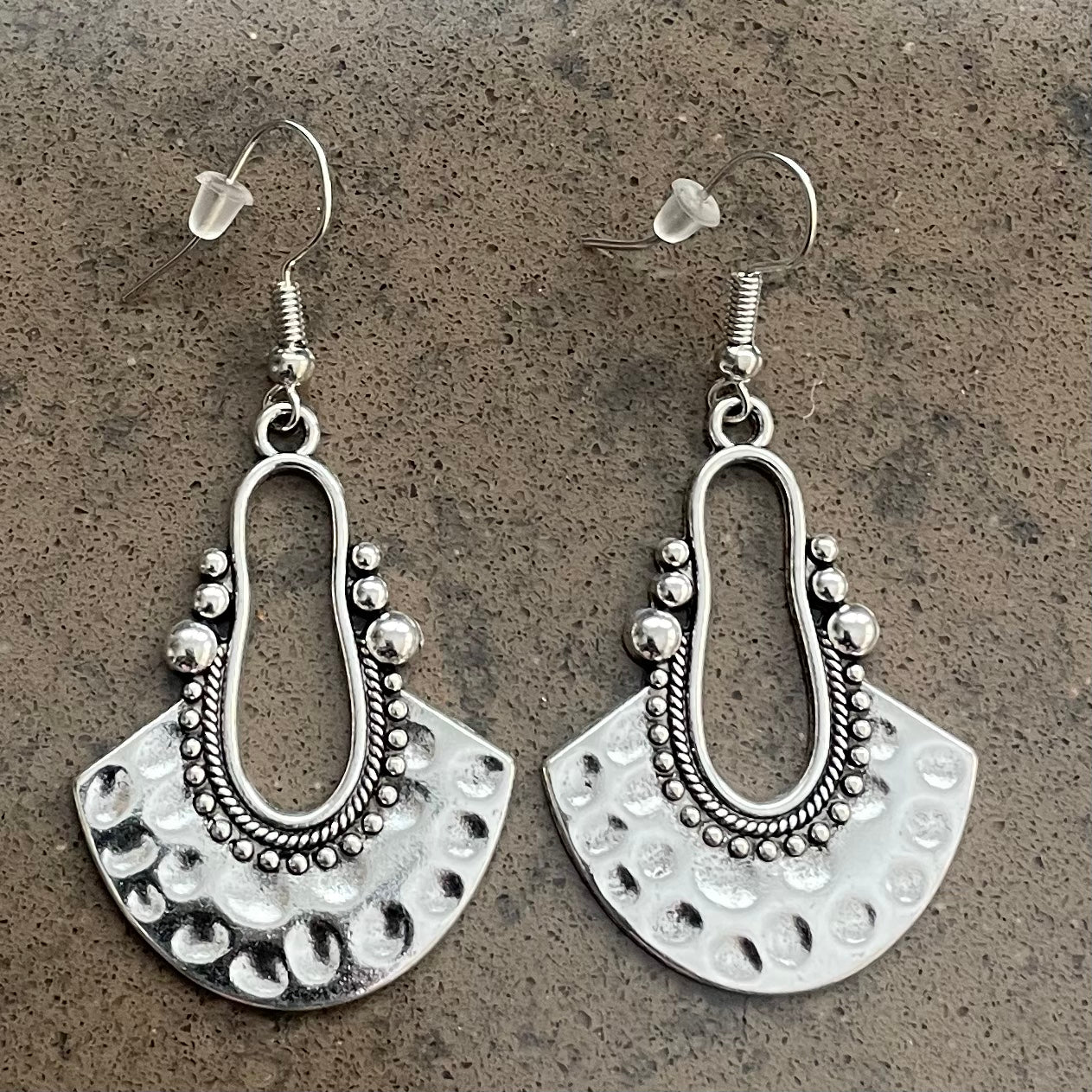 Women’s Retro Antique Silver Drop Earrings