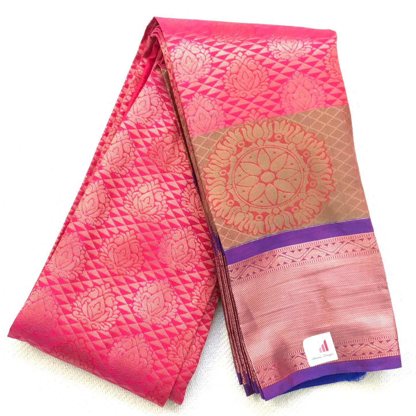 Kanchipuram Full Jari Silk Saree With Double Border