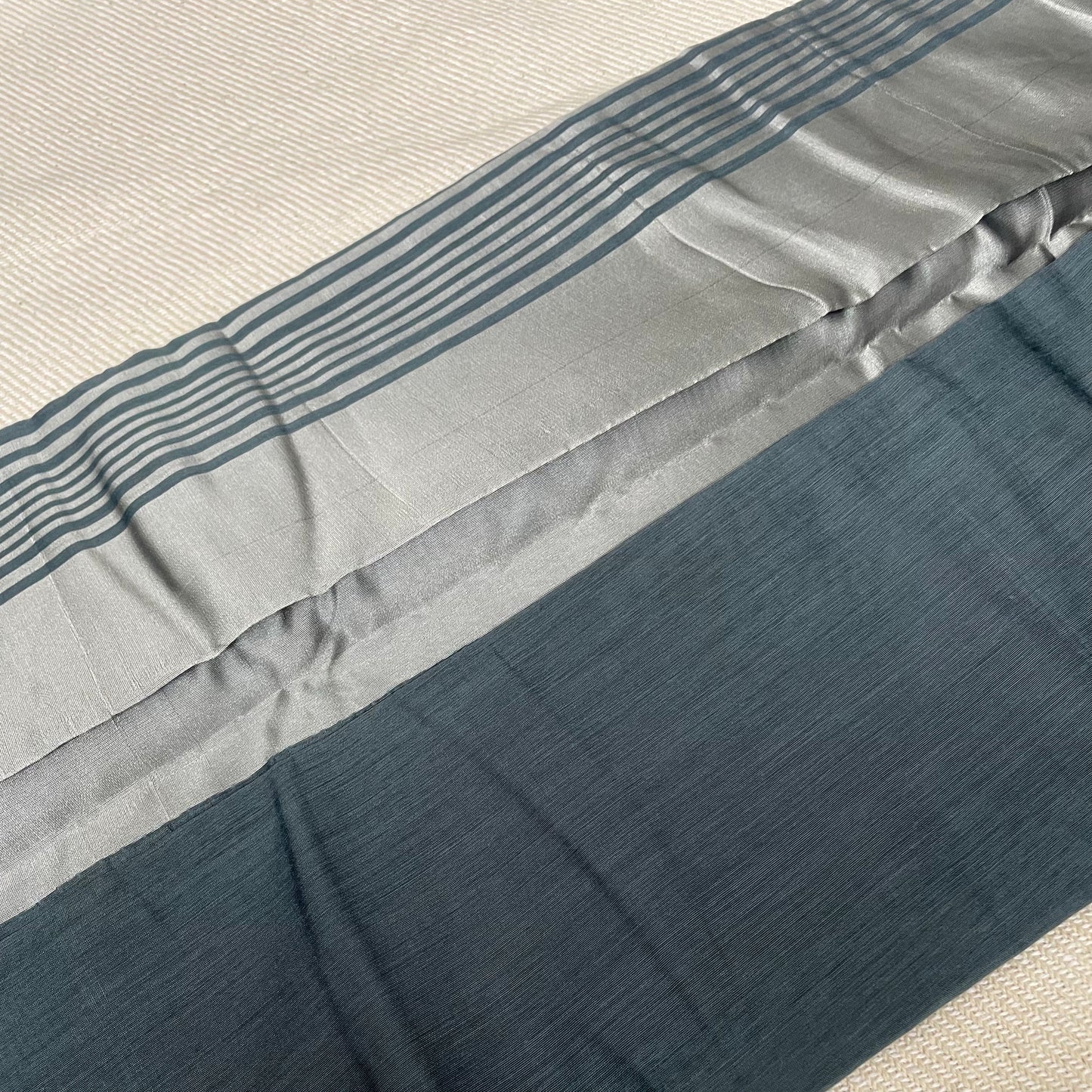 Grey Silk Cotton Saree